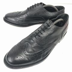 735【美品】COLE HAAN ウイングチップ レザーシューズ 黒 8.5M - メルカリ
