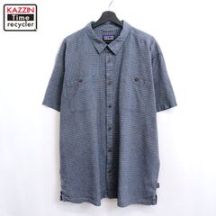 00s patagonia チェック柄 半袖シャツ メンズ 表記XXLサイズ