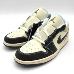 【中古】NIKE AIR JORDAN 1 LOW SE スニーカー 28cm HQ3437-101 イエロー ベージュ ナイキ ココナッツミルク[10]