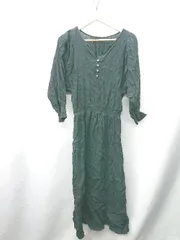 ◇ ⊂ ◎ SHIPS any シップスエニィ 長袖 ロング丈 ワンピース 表記なし ブラック レディース E  【1409240000587】