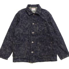 鬼デニム ONI Denim 鬼絣デニム カバーオール 03502 ONI-03502 Kasuri デニムジャケット インディゴワンウォッシュ 新品 