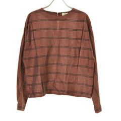 【CHLOE】90s ボーダーコットンリネン長袖ブラウスのサムネイル