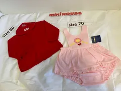 246未キハウスmikihouse7080size お花ダルマオール　セーラー襟シャツ