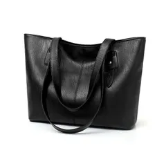 トートバッグ トート ショルダー ショルダーバッグ PUレザー  スーツ 肩掛け 斜めかけ シンプル お出かけ レザー調 オシャレ 無地 合成皮革 軽量 大き目 A4 レディース メンズ カジュアル 女性 内ポケット付き オシャレ 通勤通学かばん 大容量