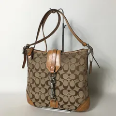 2507-229｜コーチ シグネチャー ショルダーバッグ ブラウン