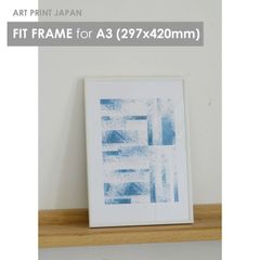 【A3】A.P.J. | フィットフレーム | アルミ額縁 | A3サイズ (white) 297x420mm ポスターフレーム シンプル アルミパネル A3 ポスターフレーム アルミ製 おすすめ おしゃれ かっこいい インテリア 額縁 壁掛け ホワイト 白