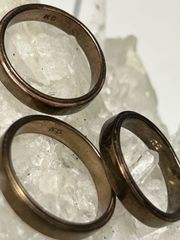 最終在庫2000年代初期K5刻印GOLDプレーンモデルRING黄金サイズ17号