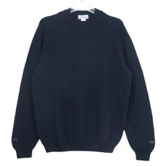 A.P.C. アーペーセー x JJJJound ジョウンド SWEATER 24245-1-80181 セーター ネイビー クルーネック コットン ニット トップス サイズL augk