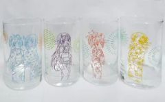 [중고] 글라스(캐릭터) 전 4종 세트 오리지널 글라스 [극장판 마법 소녀 마도카☆마기카×이토엔] 로손 캠페인 상품