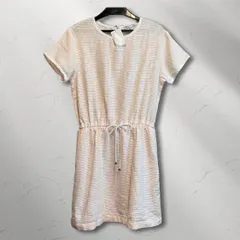 ウール半袖ワンピース ★ Courreges FREAK'S STORE/フクレジャガード ポロ襟 半袖 ワンピース【限定