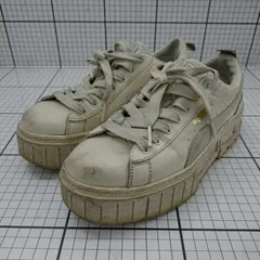 ◇ Θ PUMA プーマ 厚底 シンプル スニーカー サイズ23.5 ホワイト系 レディース E  【1508250043567】