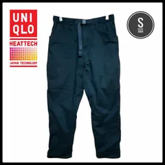 UNIQLO ユニクロ ヒートテック ウォーム イージーパンツ 防風 防寒 フリース カーゴ ポケット 撥水加工 S ブラック