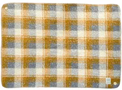 74383 W100×H70cm 毛布 チェックボアブランケット カルム ダイカイ