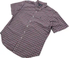 RALPH LAUREN ☆ 半袖シャツ チェック ボタンダウン シャツ レッド系 XL クラシックフィット アメカジ ストリート ラルフローレン■AA250