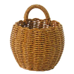 ☆ ブラウン ☆ UTILE ユティル ポットS UTILE ユティル ポット S 収納バスケット かご バスケット 籠 カゴ かご編み 収納かご 収納カゴ 植物ポット 鉢 かごバスケット 収納 洗える 水洗い可能 北欧 植物 観葉植物 ナチュラル キッチン