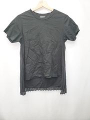 ◇ ⊂ converse コンバース バックプリーツ 半袖 カットソー 表記なし ブラック レディース E 【1411070012395】