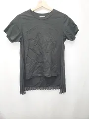 ◇ ⊂ converse コンバース バックプリーツ 半袖 カットソー 表記なし ブラック レディース E  【1411070012395】