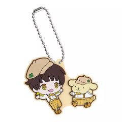 [중고] 열쇠 고리 Bachira Meguru × Pompompurin [블루 록 × 산리오 캐릭터 스페셜 고무 마스코트 2]