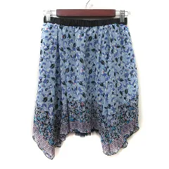 ドーリーガールバイアナスイ DOLLY GIRL by ANNA SUI フレアスカート ギャザー ミニ シフォン 総柄 2 M マルチカラー /YI