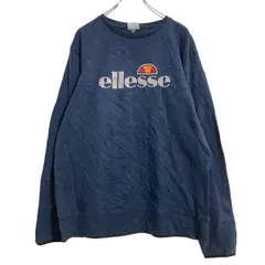 ellesse ロゴスウェット トレーナー M ネイビー エレッセ ロゴプリント 古着卸 アメリカ仕入 a702-6876のサムネイル