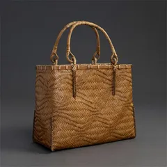 青海波 波模様 竹 籠　工芸品 手編み かごバッグ バンブーバスケット 籠 かご バッグ コンパクト 巾着 手作り 篭 かご 工芸品 工藝 民藝 民芸 竹籠 竹細工 かご バスケット プレゼント ギフト 母の日 竹製  SGYP014