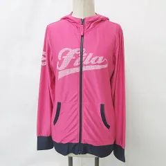 フィラ FILA GOLF ゴルフ パーカー ジャケット ジップアップ 長袖 ピンク 紺 ネイビー L