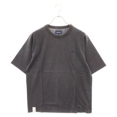 DESCENDANT (ディセンダント) 20SS POSH DESIGN S/S TEE ポシュデザイン ボーダークルーネック 半袖Tシャツ カットソー ネイビー 201ATDS-CSM07S