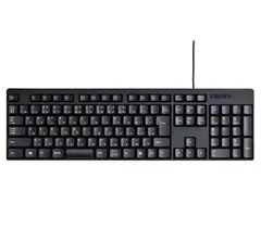 【特価商品】エレコム 有線キーボード メンブレン ブラック TK-FFCM01BK