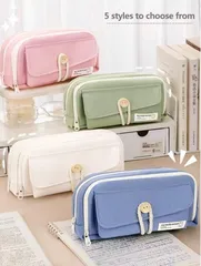 ペンケース 大容量 筆箱 おしゃれ pen case ペン入れ シンプル かわいい ペンポーチ 筆入れ 文具収納 便利 キャンバス 無地 多機能 社会人 中学生 小学生 高校生 大学生 男の子 女の子