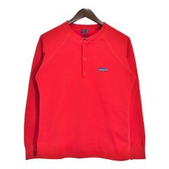 80年代 USA製 patagonia パタゴニア スウェット アウトドア ワンポイントロゴ レッド (メンズ M) 中古 古着 R6771