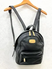 マイケルマイケルコース Michael michael kors レザー ミニリュックサック 黒 ゴールド金具 ミニバッグ かばん 鞄 ブラック