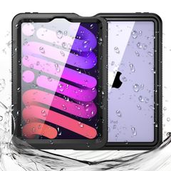 【在庫処分】耐衝撃 米軍規格 IP68規格 落下・傷防止 完全防水 薄型 全面保護 フィルム付きフルカバー お風呂 調整可能スタンド付 浴室 防水ケース 防水ケース 水中 Mini6 iPad TouchID認証 iPad アイパッド 2024 Pro ミニ