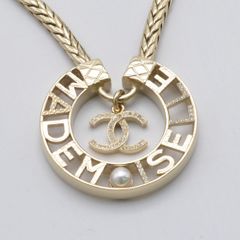 CHANEL シャネル AB7915 ネックレス F22P ラインストーン/ココマーク フェイクパール レディース ネックレス【中古】【未使用に近い】