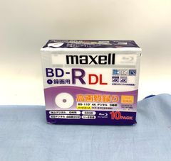 【未使用品】maxell（マクセル）録画用 BD-R DL 50GB BR50VPLWPB10SKS (10枚) DT 0712ML001 0120240710100710