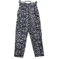 Cookman クックマン CHEF'S WEAR シェフパンツ ペイズリー柄 ブラック （Sサイズ）