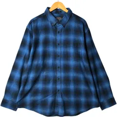PENDLETON｜ペンドルトン　ウエスタンシャツ　チェック　オンブレ　ブルー 希少❗️ペンドルトン オンブレチェック ウエスタンシャツ