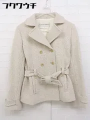 ■　◎ HUMAN WOMAN ヒューマンウーマン 長袖 コート サイズ2 ライトベージュ レディース  【中古】 【1106240010959】