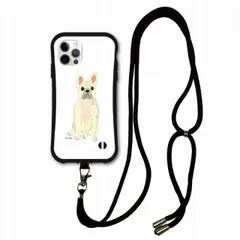 [iPhone11 Pro Max] スマホショルダー付 アニマル柄 iPhoneSE 第3世代 第2世代 i-coronケース アイフォン 15 Pro Plus Pro Max 14 13 スマホケース カバー 肩掛け 斜め掛け フレンチブルドッグ 犬 イ