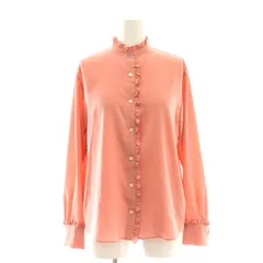 ピーエスポールスミス PS Paul Smith フリルブラウス 前開き 38 ピンク /CX ■OS ■SH