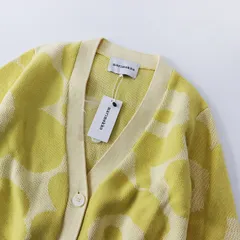 未使用 マリメッコ marimekko Makeasti Unikko ウニッコ ジャガード カーディガン S/イエロー トップス オーバーサイズ【2400013704915】のサムネイル