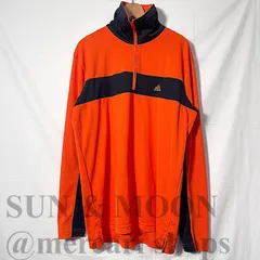 アディダス  adidas テーラーメイド ハーフジップ O XL相当 ジャージ ゴルフウェア オレンジ