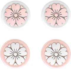 スイッチ グッズ ジョイコン キャップ カバー ４個セット【さくら】 シリコン Switch スイッチ 任天堂 ジョイコン 4個 可愛い カスタム 子供 おしゃれ