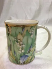 〈店頭同時販売品〉NARUMI すずらん マグカップ 金縁 鈴蘭 グリーンのサムネイル
