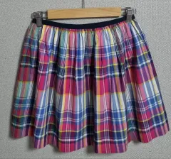 計測 25 ) POLO RALPH LAUREN(ポロラルフローレン) チェック バンディング スカート