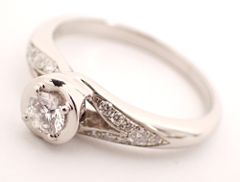 美品 TIFFANY&Co.(ティファニー) K18ホワイトゴールド オープン  