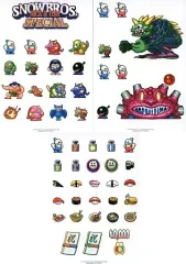 【中古】シール・ステッカー ステッカー3枚セット 「Switchソフト SNOWBROS. NICK & TOM SPECIAL (スノーブラザーズ スペシャル)」 初回購入特典