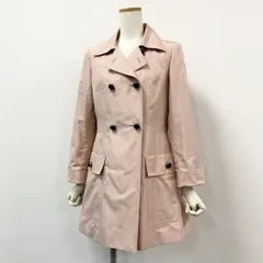 61g23 《美品》 FOXEY フォクシー シルクトレンチコート 29727 38 ピンク Silk Trench Coat スプリングコートのサムネイル