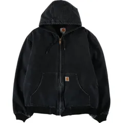 古着 カーハート Carhartt アクティブジャケット ダックフルジップパーカー USA製 メンズL相当/eaa586102