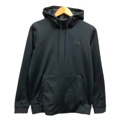 アンダーアーマー UNDER ARMOUR パーカー フーディー プルオーバー ワンポイント ロゴ 長袖 裏起毛 M 黒 ブラック
