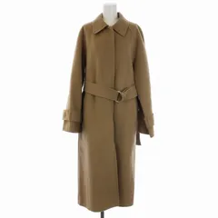 ルシェルブルー LE CIEL BLEU 18AW ステンカラーコート ロング ウエストベルト ウール 36 S ベージュ 20A69506 /BMのサムネイル